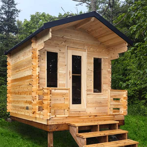 Leisurecraft CT Georgian Cabin Sauna with Porch