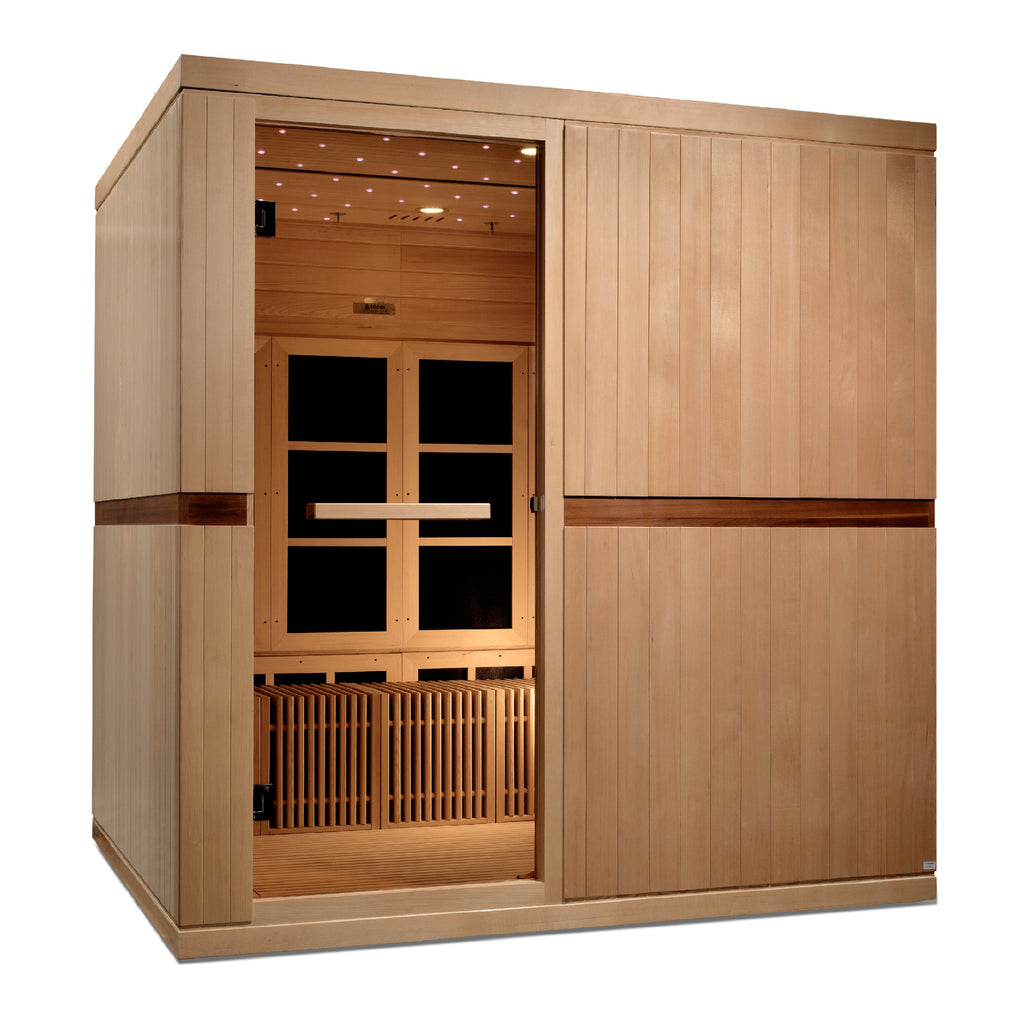 Golden Designs Catalonia 8-person PureTech™ FAR Infrared Sauna, Near Zero EMF