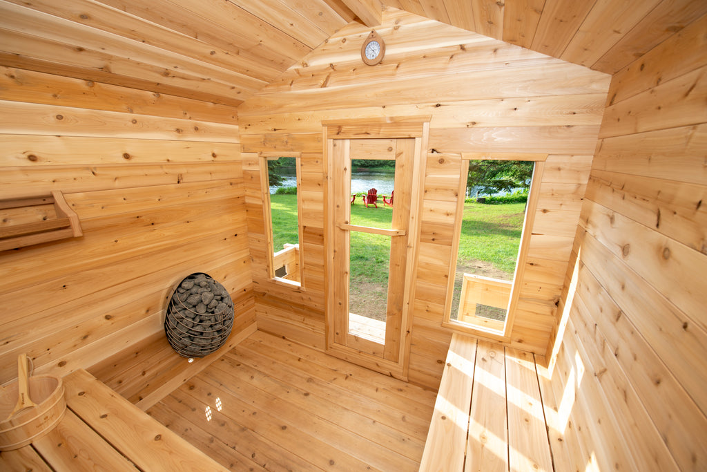Leisurecraft CT Georgian Cabin Sauna with Porch