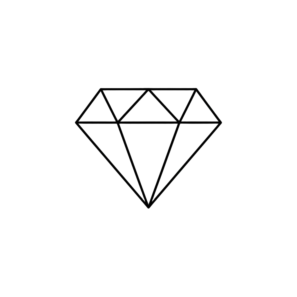 black and more of an outline