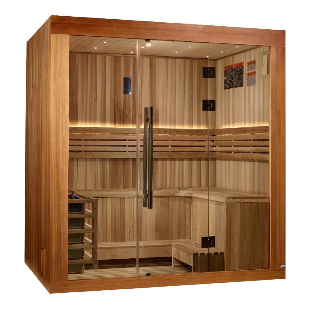 Golden Designs "Copenhagen Edition" 3 Person Traditional Sauna